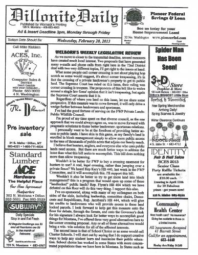Wednesday, February 20, 2013