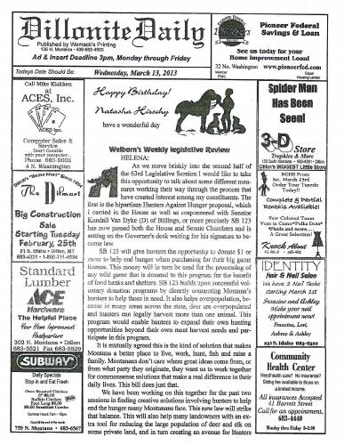 Wednesday, March 13, 2013