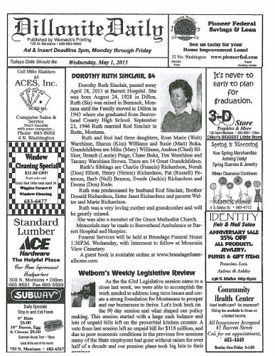 Wednesday, May 1, 2013