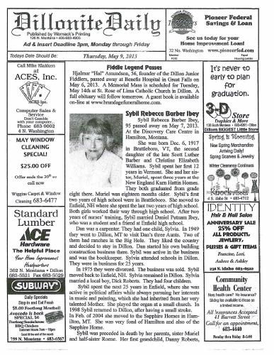 Thursday, May 9, 2013