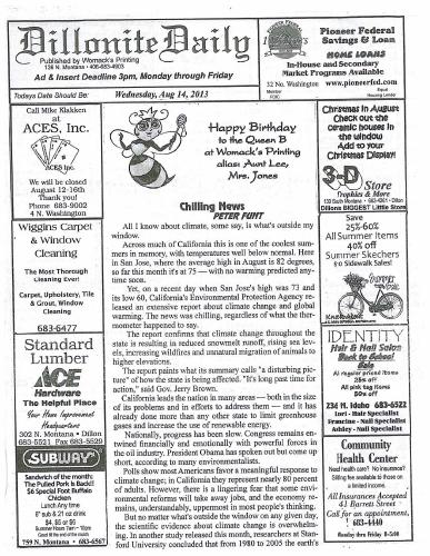 Wednesday, August 14, 2013