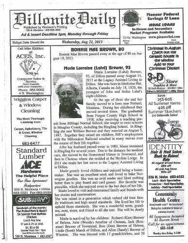 Wednesday, August 21, 2013