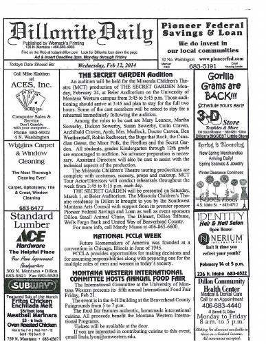 Wednesday, February 12, 2014