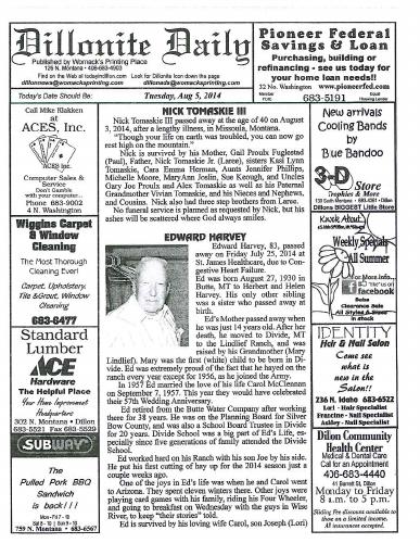 Tuesday, August 5, 2014