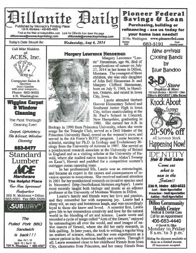 Wednesday, August 6, 2014