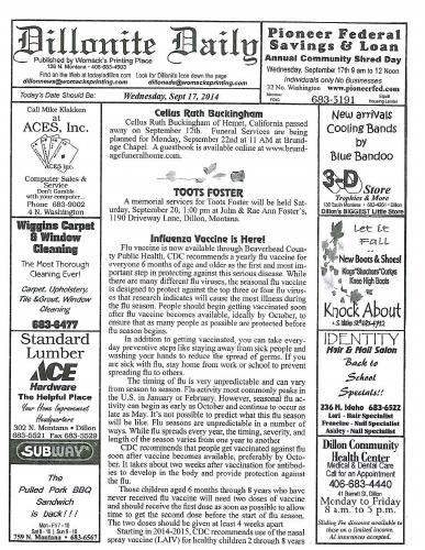 Wednesday, September 17, 2014