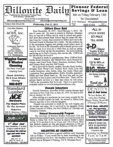 Wednesday, February 11, 2015