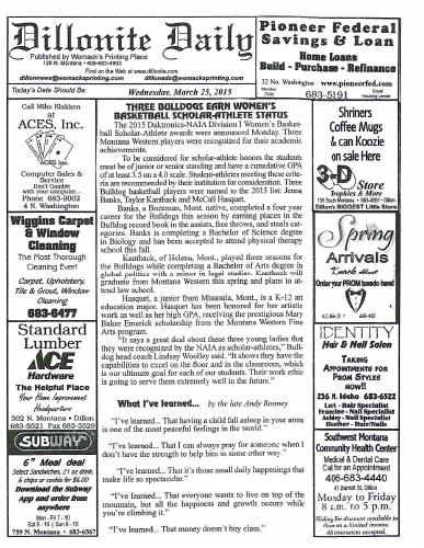 Wednesday, March 25, 2015