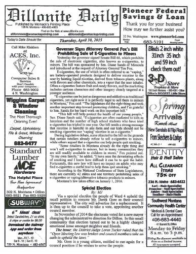Thursday, April 30, 2015