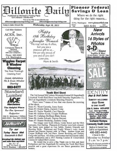Wednesday, September 30, 2015