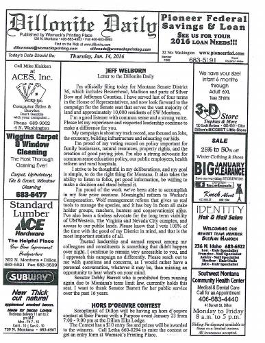 Thursday, January 14, 2016