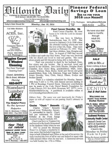 Monday, January 18, 2016