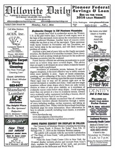 Monday, February 1, 2016