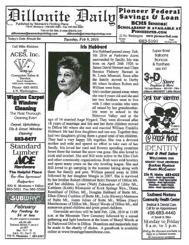 Tuesday, February 9, 2016