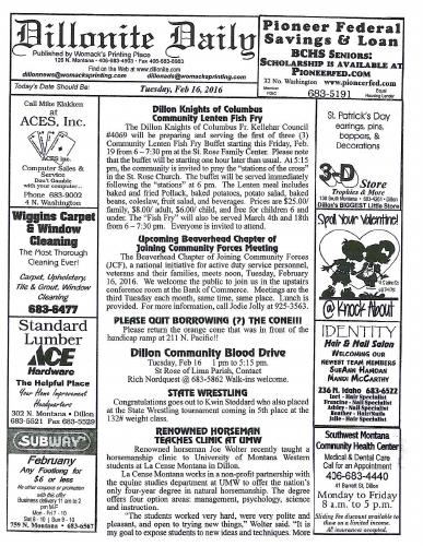 Tuesday, February 16, 2016