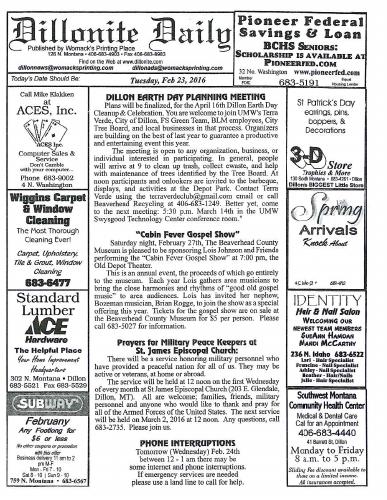 Tuesday, February 23, 2016