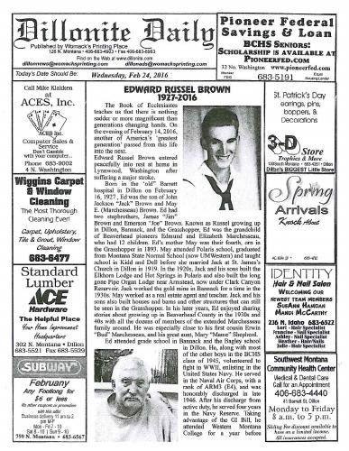 Wednesday, February 24, 2016