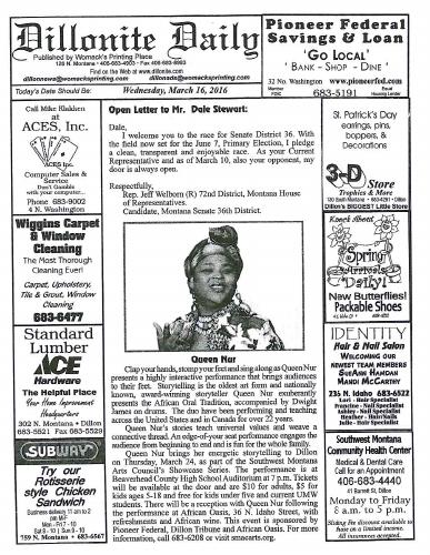 Wednesday, March 16, 2016