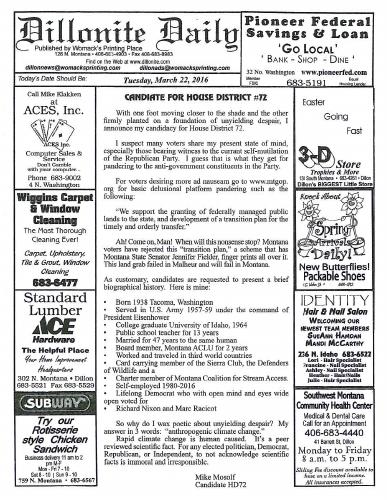 Tuesday, March 22, 2016