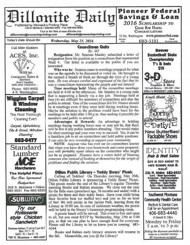 Wednesday, May 25, 2016