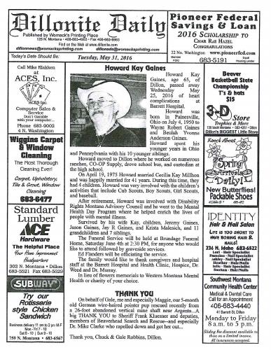 Tuesday, May 31, 2016
