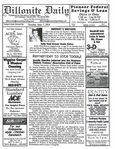 Tuesday, June 7, 2016