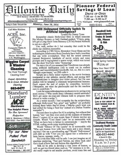 Monday, June 20, 2016