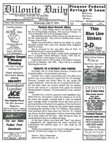 Wednesday, July 27, 2016