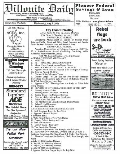 Wednesday, August 3, 2016