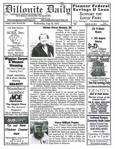 Wednesday, August 24, 2016