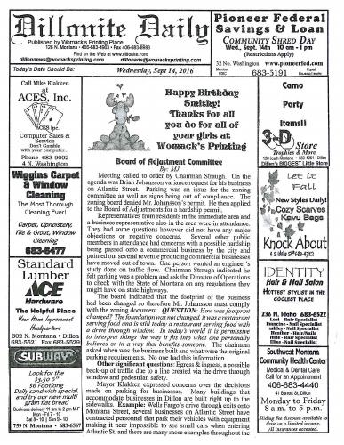 Wednesday, September 14, 2016