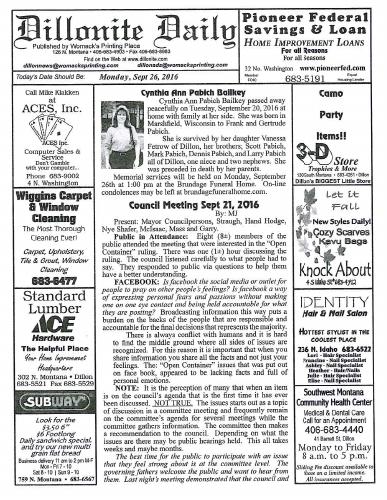 Monday, September 26, 2016