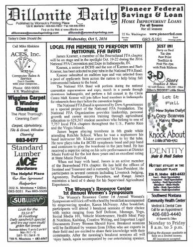 Wednesday, October 5, 2016
