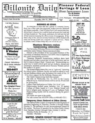 Tuesday, October 11, 2016