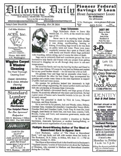 Thursday, October 20, 2016