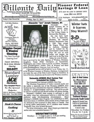 Friday, January 13, 2017