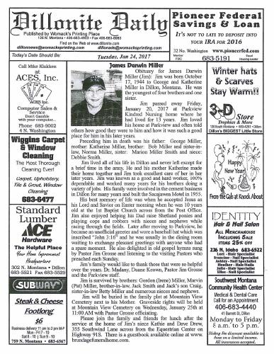Tuesday, January 24, 2017