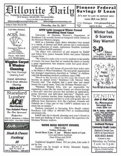 Thursday, January 26, 2017