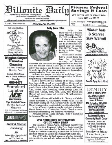 Monday, January 30, 2017