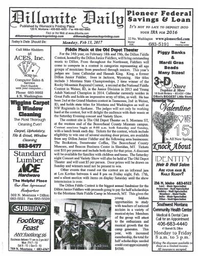Monday, February 13, 2017