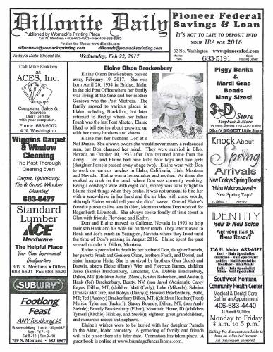 Wednesday, February 22, 2017