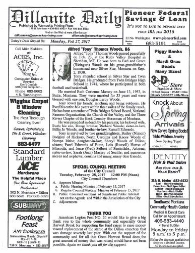 Monday, February 27, 2017