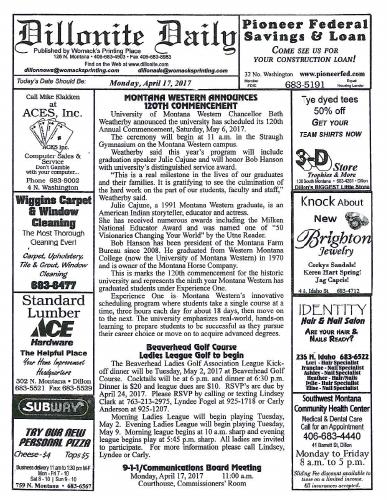 Monday, April 17, 2017