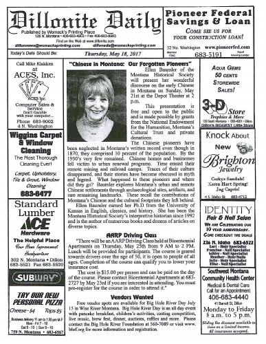 Thursday, May 18, 2017