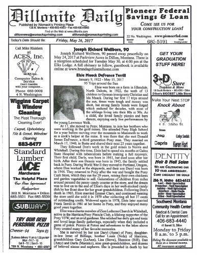 Friday, May 26, 2017
