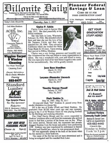 Thursday, June 1, 2017