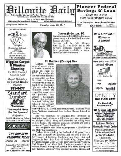Tuesday, June 20, 2017