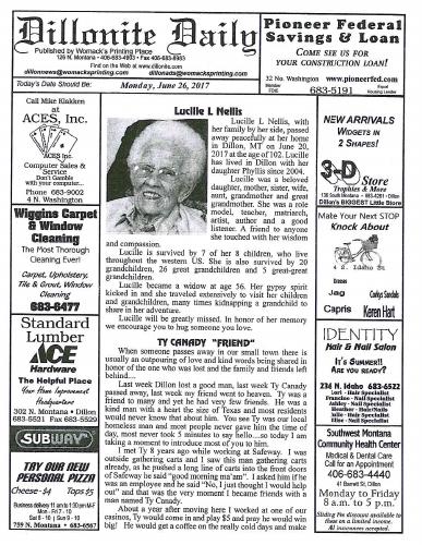 Monday, June 26, 2017
