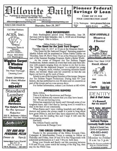Thursday, June 29, 2017