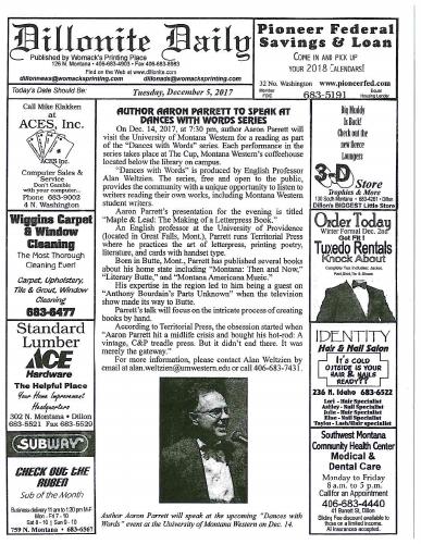 Tuesday, December 5, 2017